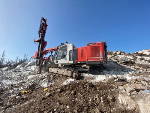 Sandvik DX800 Quarry Rig in Upper Glanmire, Ireland