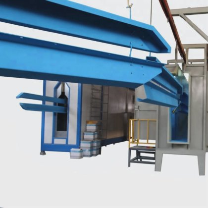 New electrostatic powder coating line system coating machine automatic ...