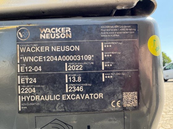 2022 Wacker Neuson ET 24