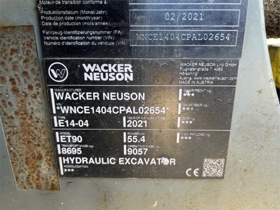 2021 Wacker Neuson ET90