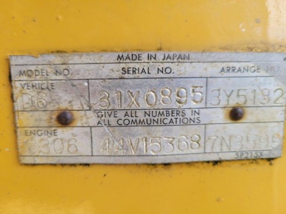 1978 CATERPILLAR D6D