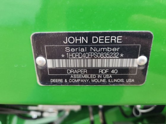 2025 John Deere RD40F