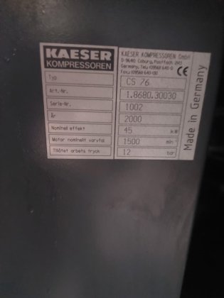 2000 Kaeser CS 76