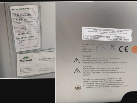 Malvern Morphologi 4 Particle Size
