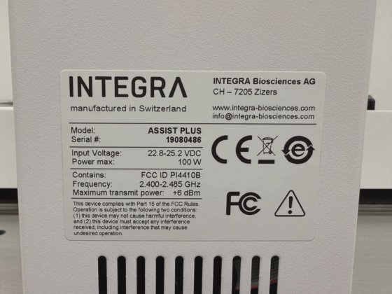 Integra Biosciences ASSIST PLUS workflow
