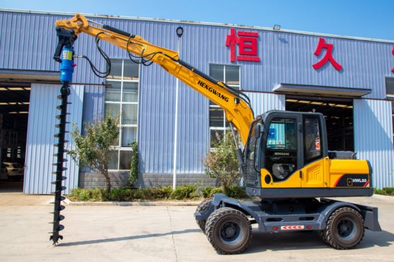 恒旺挖掘机改装螺旋钻机