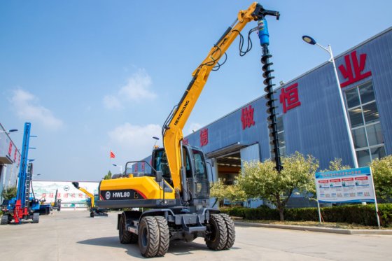 恒旺挖掘机改装螺旋钻机