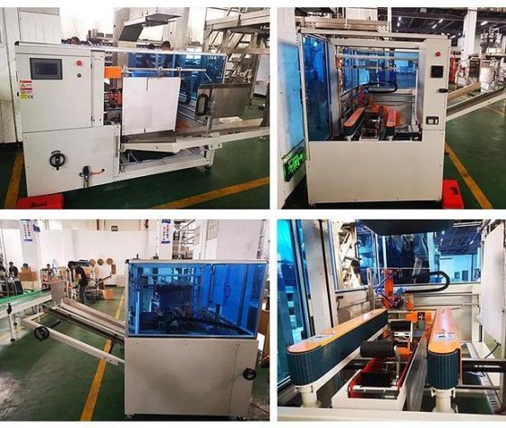 automatic carton box folding and
