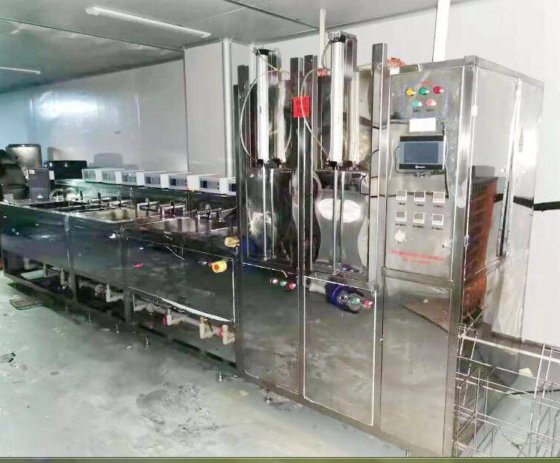 二手工业超声波清洗机 玻璃洗净机10槽 12槽 适用金属 玻璃包培训安装