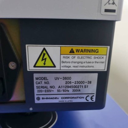 二手岛津UV-3600光谱仪 大屏幕扫描双光束紫外可见分光光度计转让