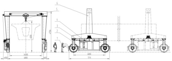 橡胶轮胎龙门起重机