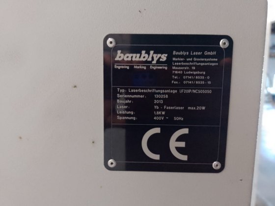 Machine de gravure laser Baublys