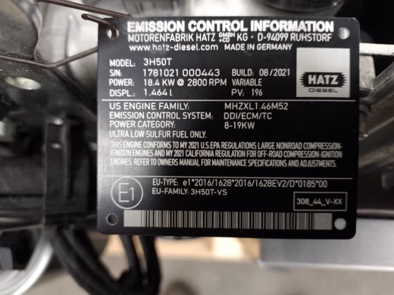 Hatz 3H50T OPU