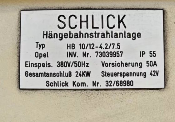 1993 SCHLICK ROTO-JET HB-10/12-4.2/2/7.5