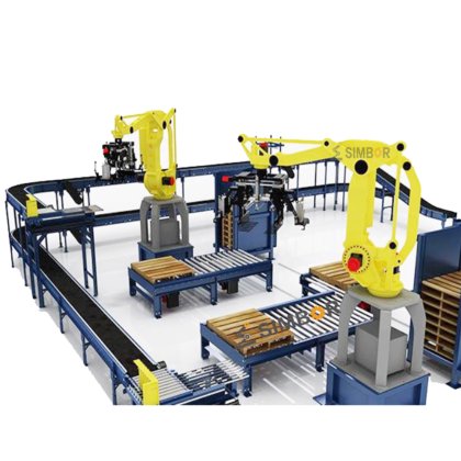 customized robot stack bag box load unload palletizer coding robot ...