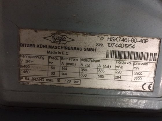 2008 Bitzer 2x HSK 7461-80