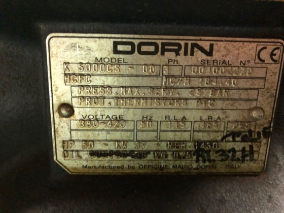 ドーリンK5000CS-00／中古フリーズコンプレッサー