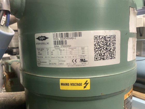 2018 Bitzer GSD80485VA/中古スクロールコンプレッサー