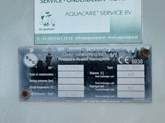 2002 ボルチモア VXC-185R / 中古蒸発コンデンサー