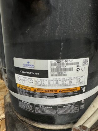 2018 谷轮 ZP385KCE-TWD-522 / 二手涡旋式压缩机