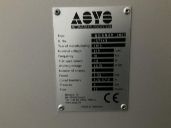 2015 ASYS Laser Marker