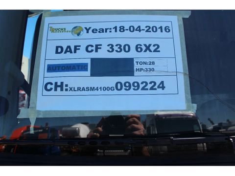 2016 DAF CF 330