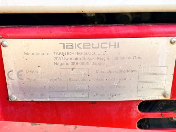 2016 Takeuchi TB295W