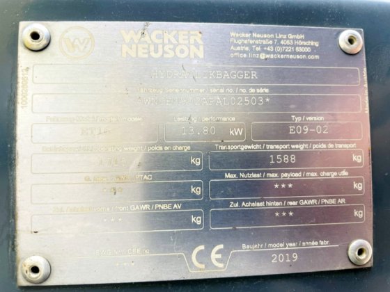 2019 Neuson ET16