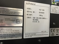 2019 ローランド　UVプリンター　VG2-540