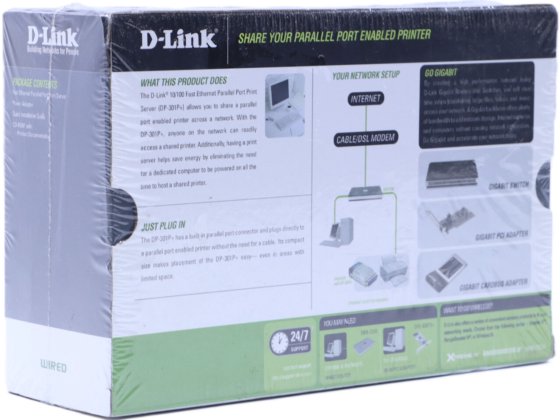 D-LINK DP-301P+ FAST ETHERNET PARALLEL