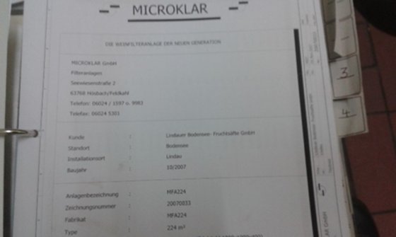 2007 Microklar Filter