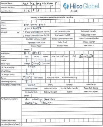 住友耶鲁四轮平衡式叉车