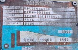 日産 4輪カウンターバランスフォークリフト