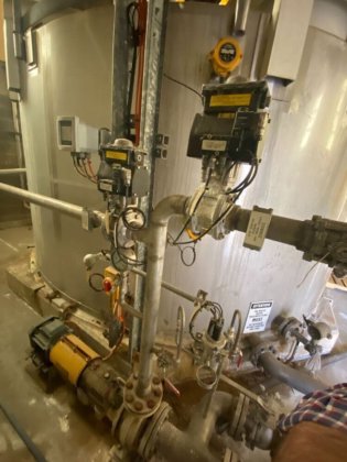 粉末制备系统（亚硫酸氢钠）配有 Lightnin 搅拌器