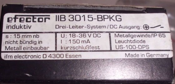 Inductive sensor from IFM -