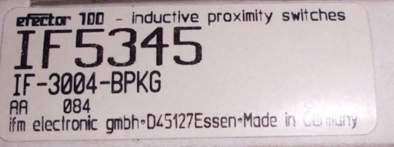 Inductive sensor from IFM -