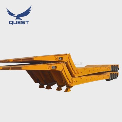 Quest 80 Tons Folding Gooseneck Front Loading Low Loader Lowbed Lowboy ...