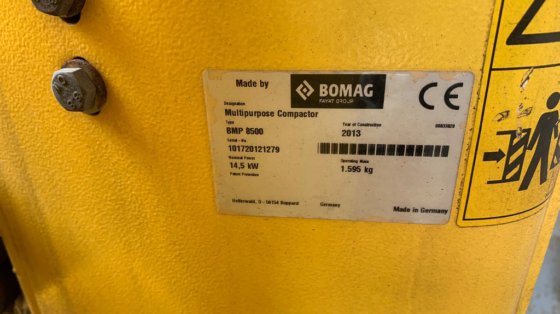 BOMAG手扶拖拉机BMP 8500 -