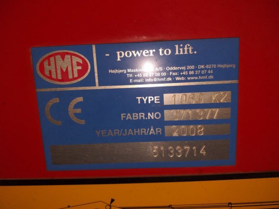 2008年HMWF安装式起重机1060-K2 -