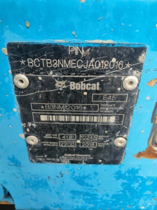 2018年二手山猫小型挖掘机Be45 -