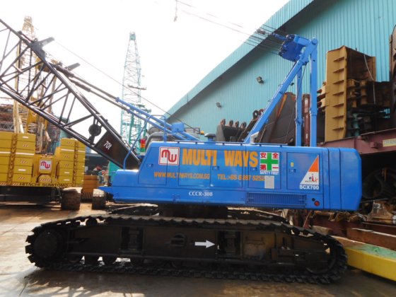 Hitachi Sumitomo的履带式起重机SCX700 -