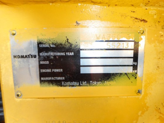 小松轮式装载机wa350-3 -