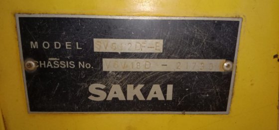 2008 SAKAI 振动式单钢轮压路机 SV512DF-E