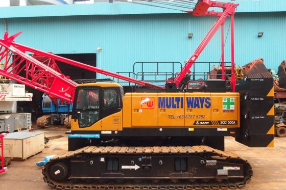 三一重工履带式起重机SCC1000A -