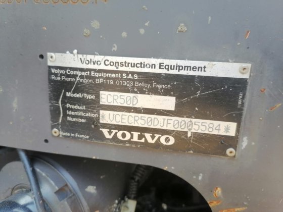 2015 沃尔沃迷你挖掘机 ECR50D - 沃尔沃迷你挖掘机