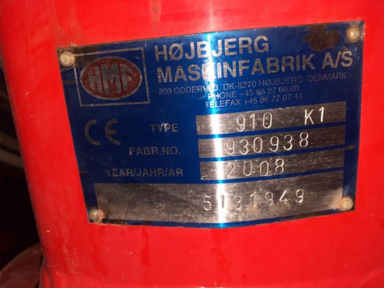 2008年HMWF安装式起重机910-K1 -