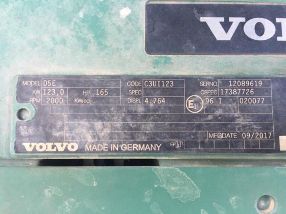 2018年沃尔沃挖掘机ec210d -