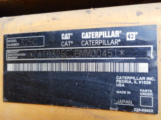 毛细管挖掘机 325C -