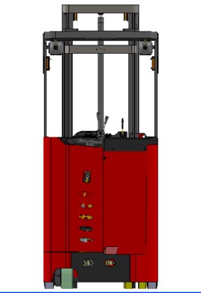 高バッテリー容量の 48V 電動リーチ トラック