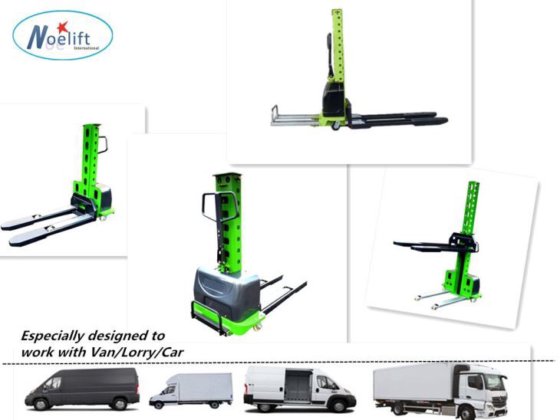 ポータブル500kgセルフローディングスタッカー